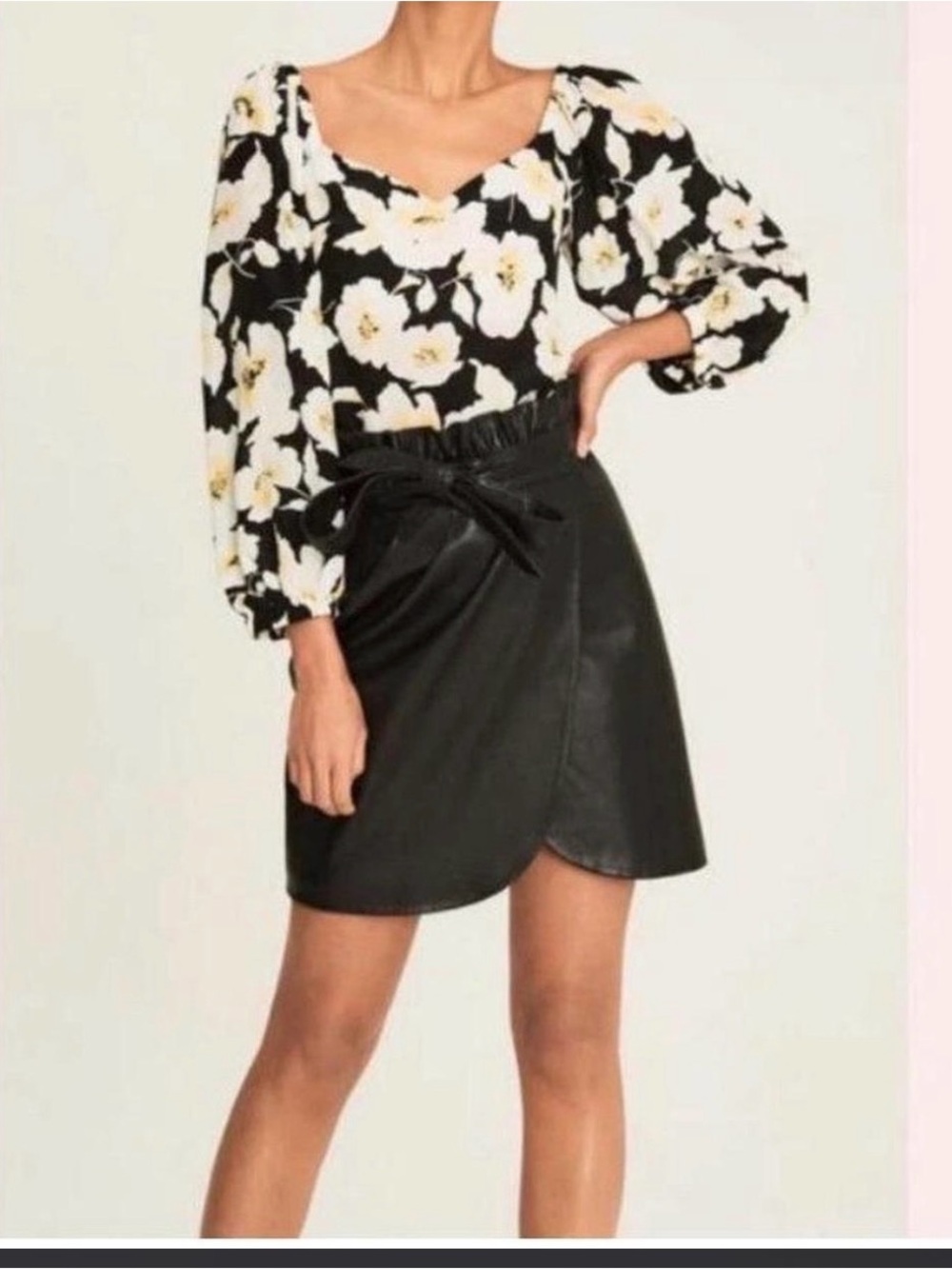 BA&SH Floral-print crepe de chine Top